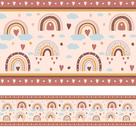 Faixa Decorativa Arco-Íris Tons Terrosos 3mx15cm