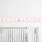 Faixa Decorativa Borboleta Infantil quarto Bebê Adesivo de Parede