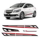Faixa Decorativa Effect Onix 2015/2018 Vermelho Kit Completo