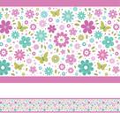 Faixa Decorativa Infantil Adesiva Borboletas 10mx10cm