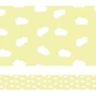 Faixa Decorativa Infantil Nuvens Amarelas 10m X 10cm