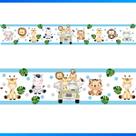 Faixa Decorativa Infantil Safari Autocolante Quarto Bebê