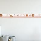 Faixa Decorativa Infantil Ursos Fofinhos Diversas Cores Quarto Bebê 1Mx50Cm