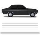 Faixa Dupla Chevrolet Chevette 1976 Sl Cinza Modelo Original