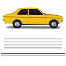 Faixa Dupla Chevrolet Chevette 1976 Sl Preto Modelo Original