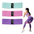 Faixa Elástica Exercicios Kit 3 TheraBands para Treino Academia Pilates Fisioterapia 3 Resistencias Mini Band Yoga Alongamento Recuperação Ahead Sport