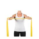 Faixa Elastica para Exercicio Mercur Suave Amarelo 1,5m