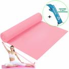 Faixa Elástica Para Exercício Resistência Yoga Rosa + Chaveiro CBRN15948