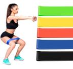 Faixa Elástica Para Treino Academia Kit 5 Unidades Mini Band