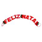 Faixa Feliz Natal Decorativa 1,20M Decoração Natal