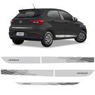 Faixa Fiat Argo 2021 2022 Adesivo Lateral E Traseiro Prata