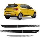 Faixa Fiat Argo 2021 2022 Adesivo Lateral e Traseiro Preto