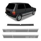 Faixa Fiat Uno 1.6 R 1990 Adesivo Modelo Original Grafite
