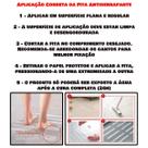Faixa Fita Lixa Antiderrapante Escadas Pisos Rampas Resistente Água 50mm X 30 Metros Preta