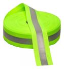 Faixa/Fita Refletiva Fluorescente Gorgurão 100m x 5cm Faixa/Fita Refletiva Fluorescente Gorgurão 100m x 5cm