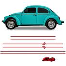 Faixa Fusca Itamar 1994 + Adesivo Traseiro Vermelho Resinado Faixa Fusca Itamar 1994 + Adesivo Traseiro Vermelho Resinado