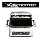Faixa Globetrotter Volvo Fh Nh Fm Adesivo Teto Preto E Cinza