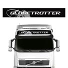 Faixa Globetrotter Volvo Fh Nh Fm Adesivo Teto Preto E Prata