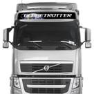 Faixa Globetrotter Volvo Fh Nh Fm Adesivo Teto Preto E Prata