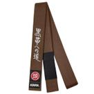 Faixa Jiu Jistu Bordada Premium Atama Marrom