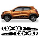 Faixa Kwid Zen Life 18 2019 2020 2021 2022 Adesivo Lateral Cor PRETO