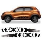 Faixa Kwid Zen Life 18 2019 2020 2021 2022 Adesivo Lateral Cor PRETO