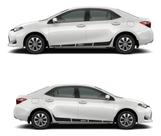 Faixa Lateral Adesivo Carro Corola Toyota Motorista Carona