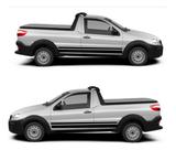 Faixa Lateral Adesivo Carro Fiat Strada Em Vinil