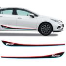 Faixa Lateral Cruze Turbo Hatch Sedan 2017/ Adesivo 3D Sport