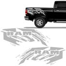 Faixa Lateral Dodge Ram 2012/ 2500 Adesivo Prata Corroído