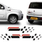 Faixa Lateral E Traseira Para-lama Fiat Uno Sporting Preto