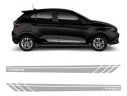 Faixa Lateral Fiat Argo 2018 A 2021 Adesivos Prata Wb099