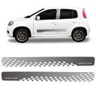 Faixa Lateral Fiat Uno Sporting 2013/ Adesivo Grafite