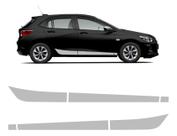Faixa Lateral Onix Hatch Turbo 2020 2021 2022 Adesivo Prata