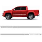 Faixa Lateral P/ Amarok Dark Label 2015/2016 Cinza Genérico