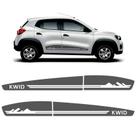 Faixa Lateral Renault Kwid Life Zen Montanha Adesivo Grafite