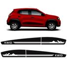 Faixa Lateral Renault Kwid Life Zen Montanhas Adesivo Preto