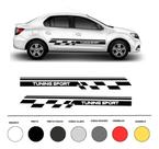Faixa Lateral Renault Logan Sport Lados Motorista E Carona