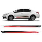 Faixa Lateral Toyota Corolla 2009/2022 Adesivo Vermelho