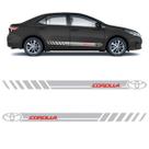 Faixa Lateral Toyota Corolla 2009 Até 2024 Decorativo Cinza