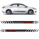 Faixa Lateral Toyota Corolla Adesivo Decorativo Texturizado