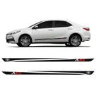 Faixa Lateral Toyota Corolla Xrs 2009/2022 Adesivo Preto