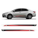 Faixa Lateral Toyota Corolla Xrs 2009/2022 Adesivo Vermelho