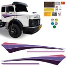 Faixa Mercedes-benz Mb 1525 1915 Adesivo Roxo Decorativo