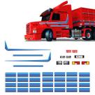 Faixa Miniatura 1/32 Adesivo Scania 113 Azul Colecionismo