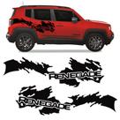 Faixa P/ Jeep Renegade Sport Lateral Tuning Preto Genérico
