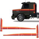 Faixa P/ Scania 112 113 1992/1993 Vermelho Caminhão Genérico