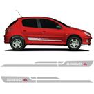 Faixa Peugeot 206 207 Quiksilver Adesivo Prata Lateral Sport