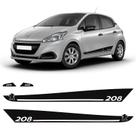 Faixa Peugeot 208 Sport 2014/2020 Hatch/Sedan Adesivo Preto Faixa Peugeot 208 Sport 2014/2020 Hatch/Sedan Adesivo Preto