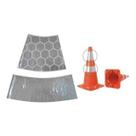 Faixa Refletiva P/ Cone De 75 Cm Nbr ESTILO COLMEIA Jogo COMPLETO
